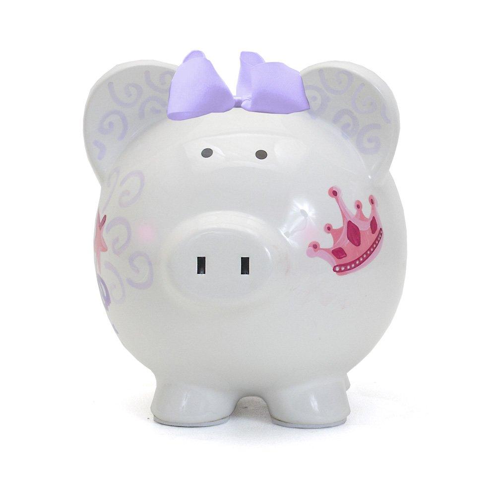 Bank Fancy Fairy Castle Piggy Bank Ceramic Crown Money Saver 36847