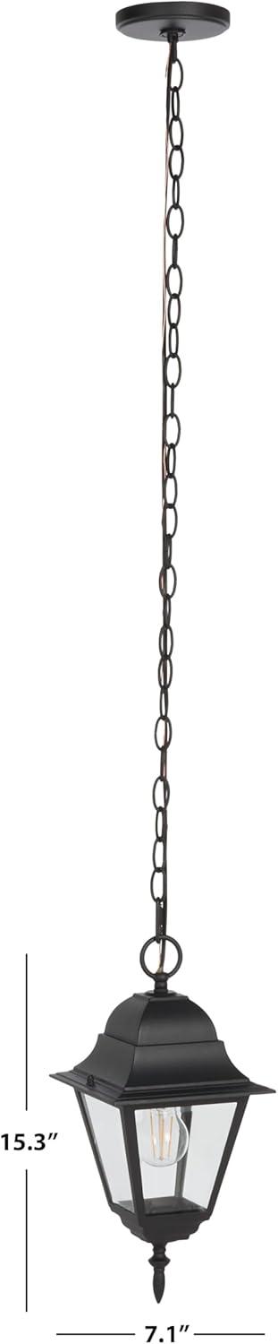 Rhion 7.1" Outdoor Pendant - PLT7027 - Black - Safavieh