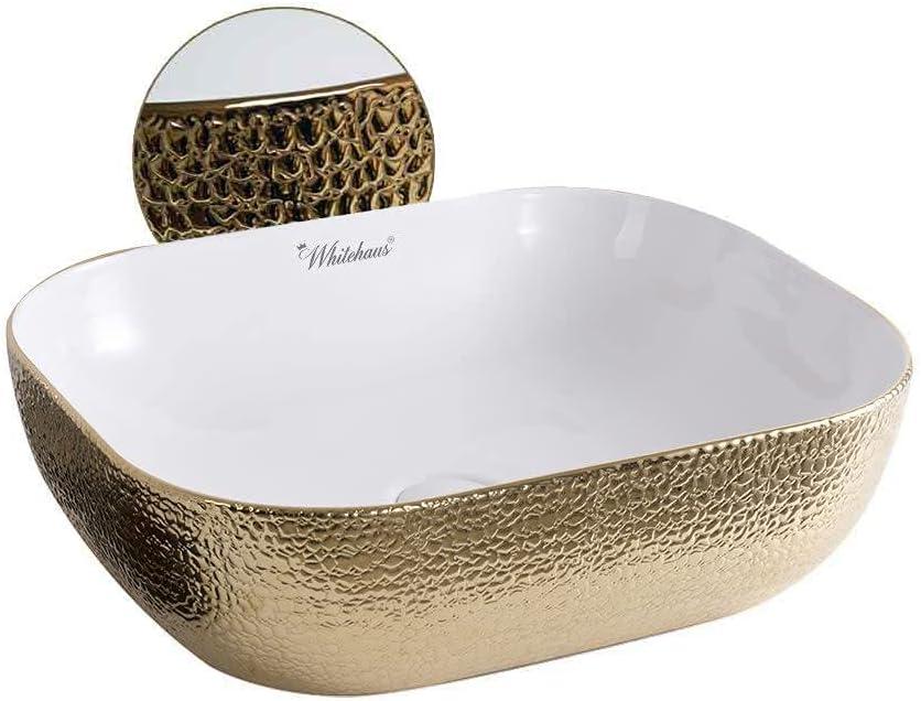Whitehaus Collection WH71333 Whitehaus Collection Isabella Plus 12.5'' White Vitreous China Rectangular Bathroom Sink