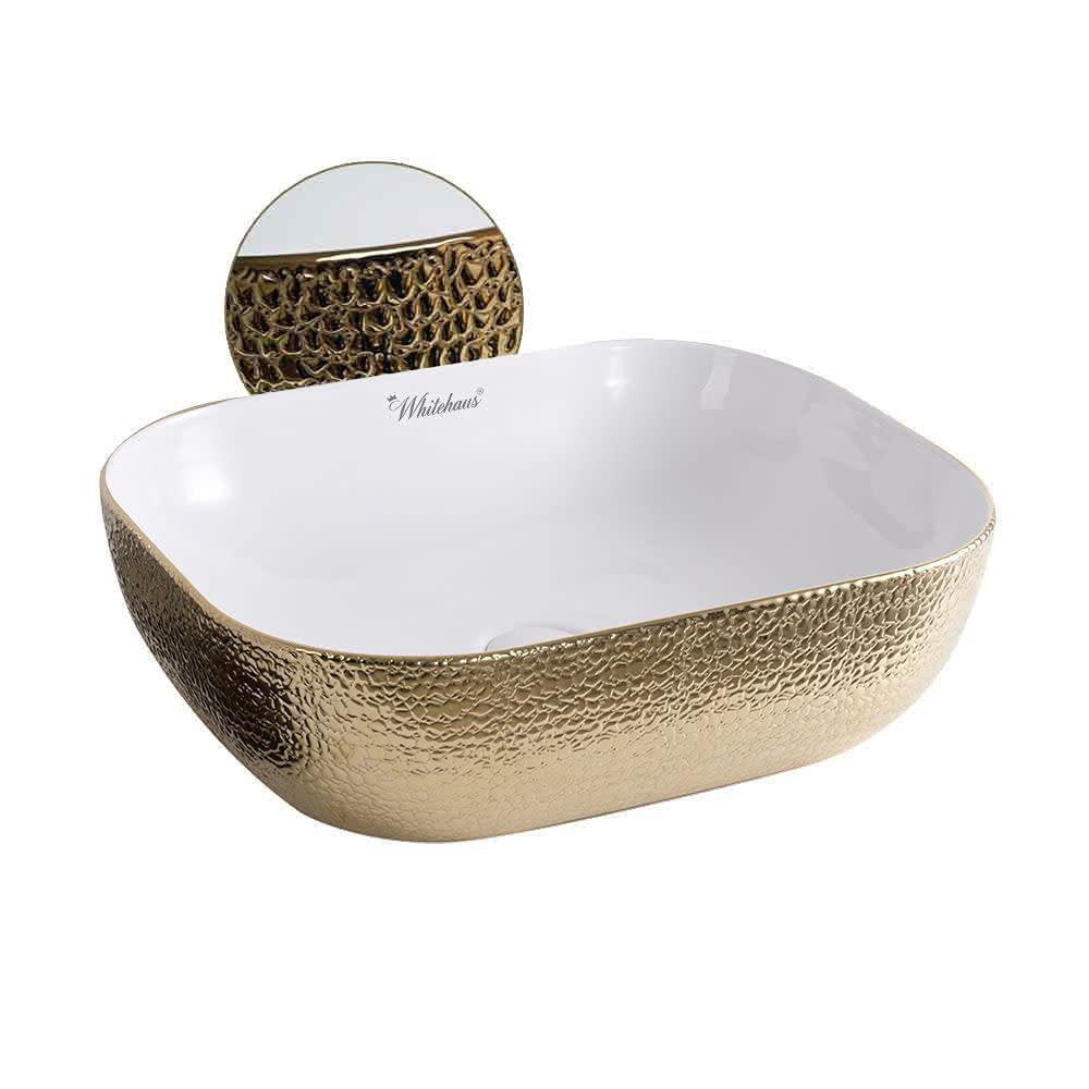 Whitehaus Collection WH71333 Whitehaus Collection Isabella Plus 12.5'' White Vitreous China Rectangular Bathroom Sink