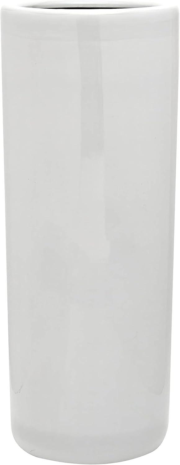 24" White Porcelain Umbrella Stand