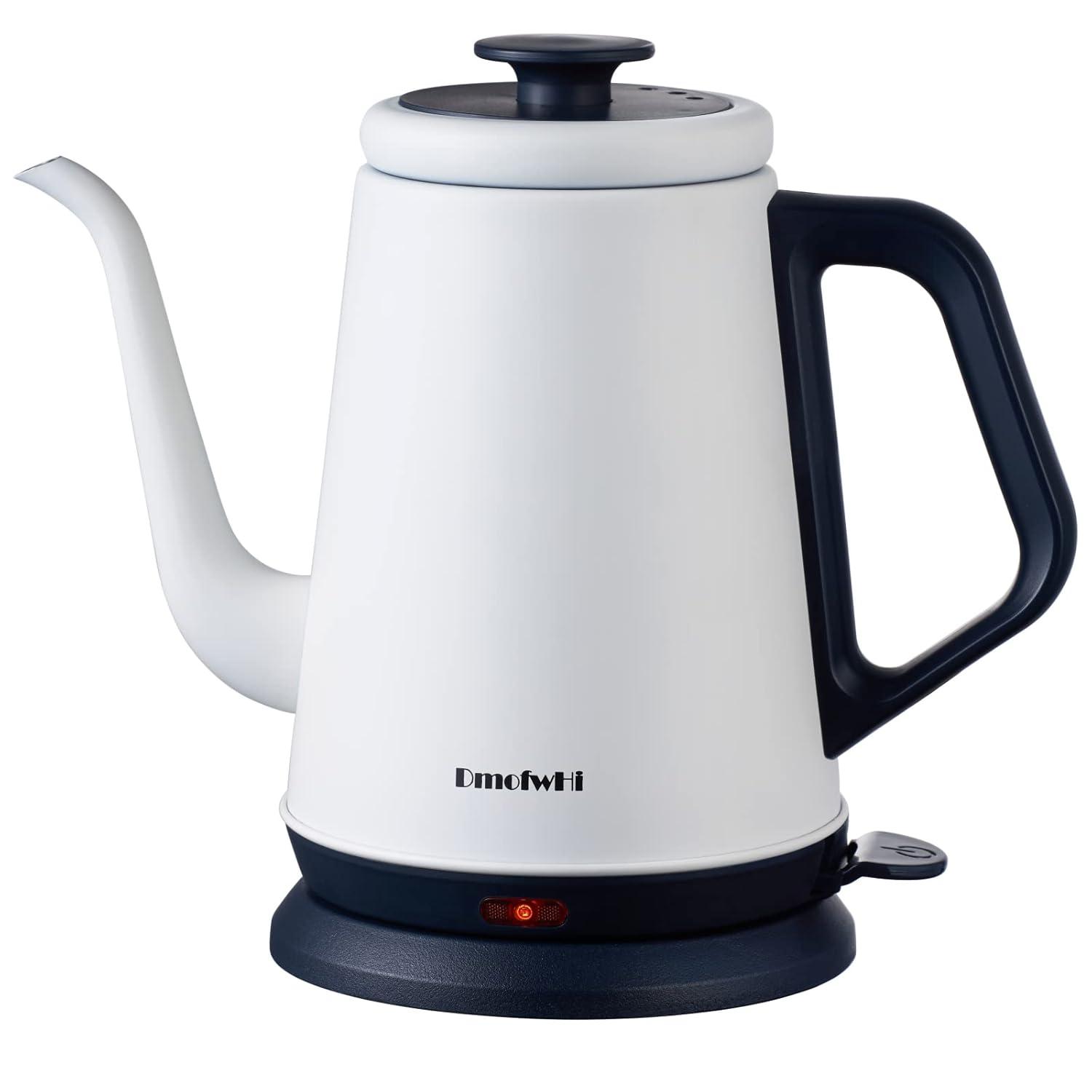 Basowin Gooseneck Electric Kettle(1.0L),1000W Electric Tea Kettle Of 304 Stainless Steel,Auto Shut Off,Coffee Kettle For Pour Over And Tea
