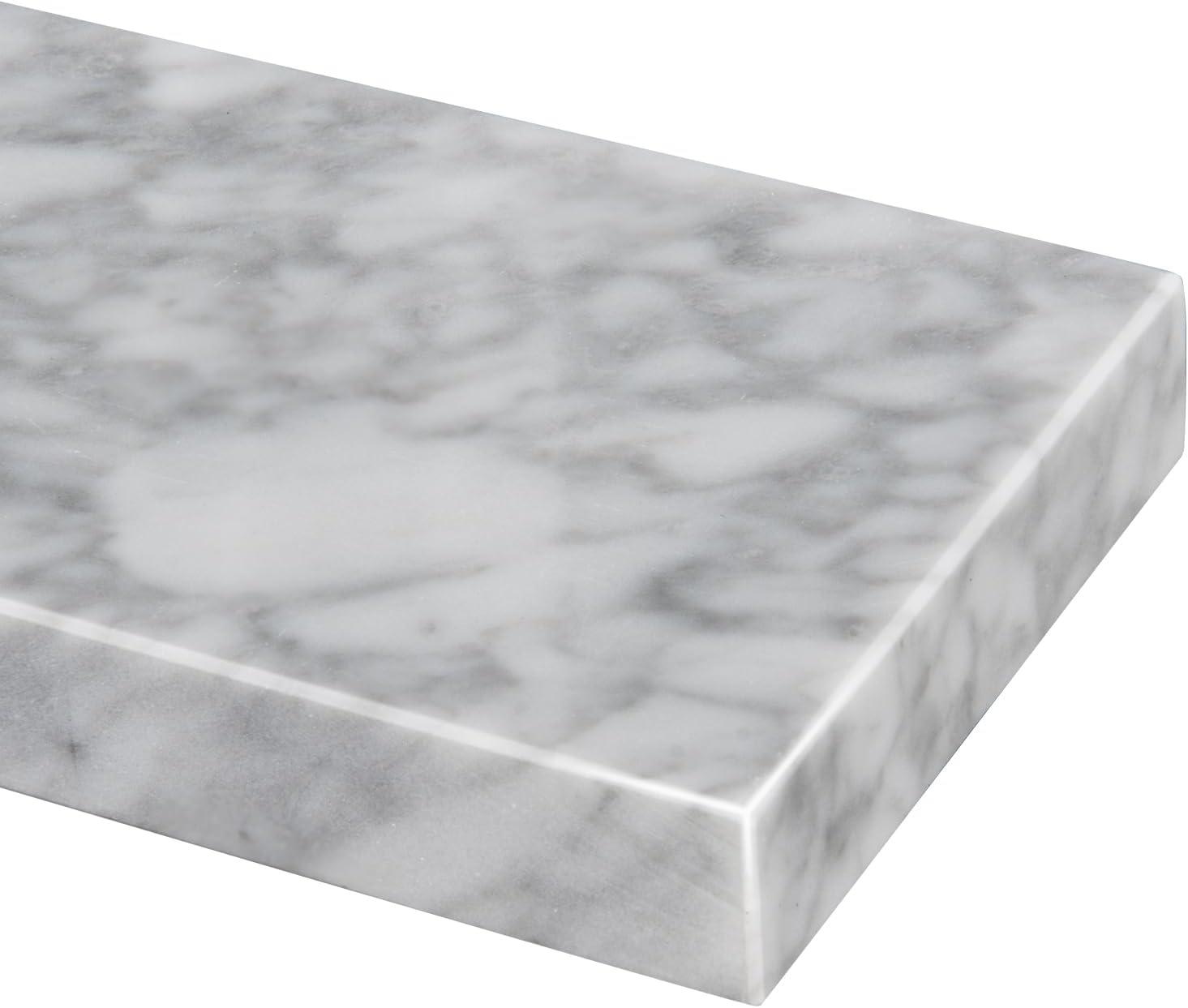 30 Inch White Carrara Marble Vanity Backsplash