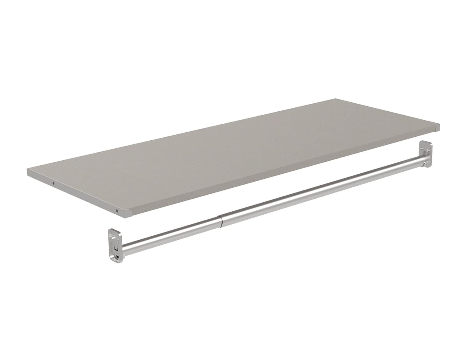 Modular Storage 36.02" W Shelf & Closet Rod