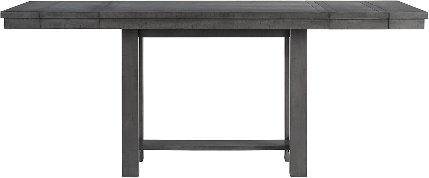 Ashley Furniture Myshanna Extension Wood Counter Height Dining Table in Gray