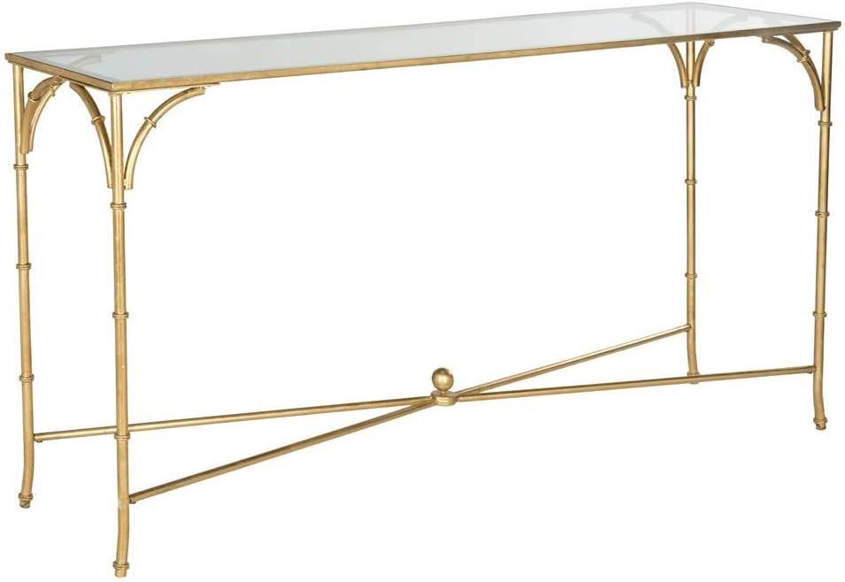 Maurice Console Table - Gold/Glass - Safavieh