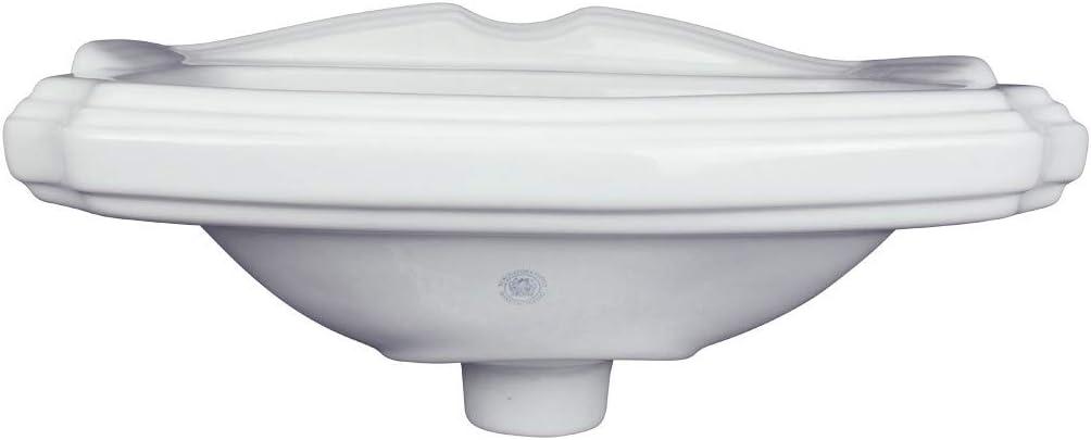 The Renovators Supply Inc. 14.75'' Gloss White Vitreous China Rectangular Bathroom Sink with Overflow