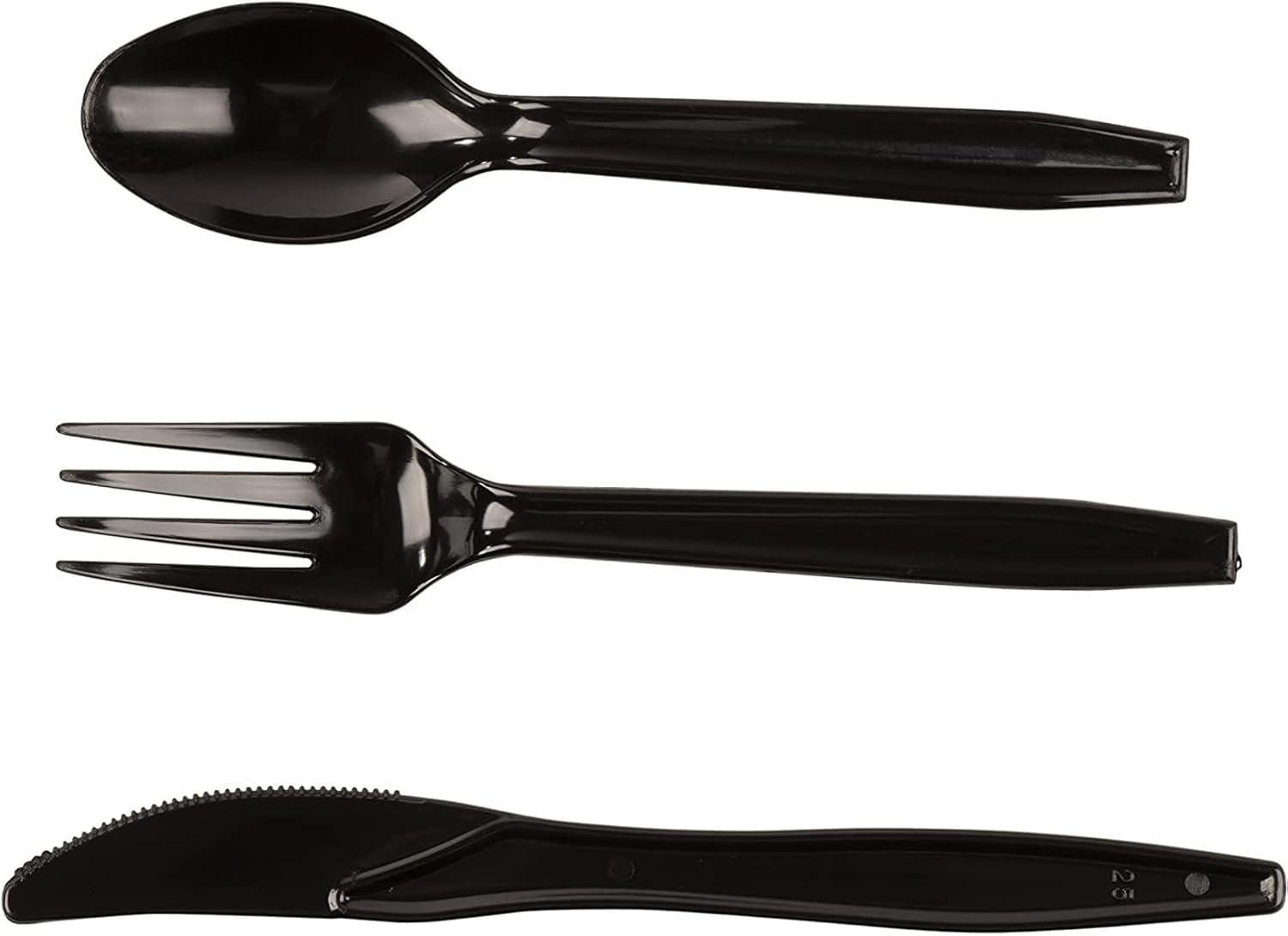 Blue Panda 144 Piece Spooky Halloween Disposable Party Supplies Serves 24 - Plates, Napkins, Cups & Cutlery