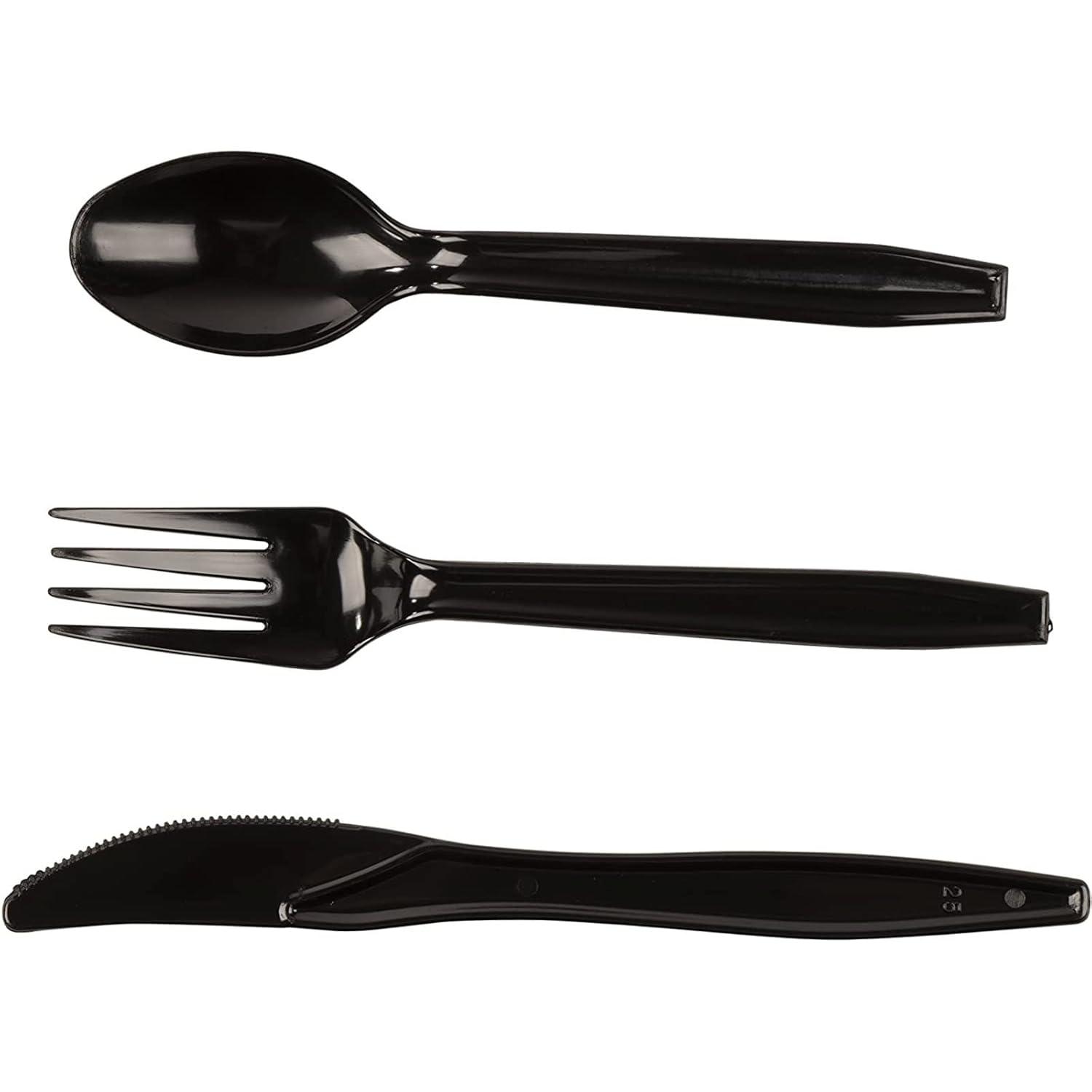 Blue Panda 144 Piece Spooky Halloween Disposable Party Supplies Serves 24 - Plates, Napkins, Cups & Cutlery