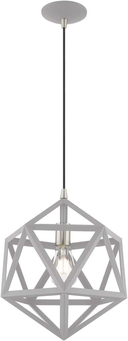 Nordic Gray Nickel Geometric Mini Pendant Light