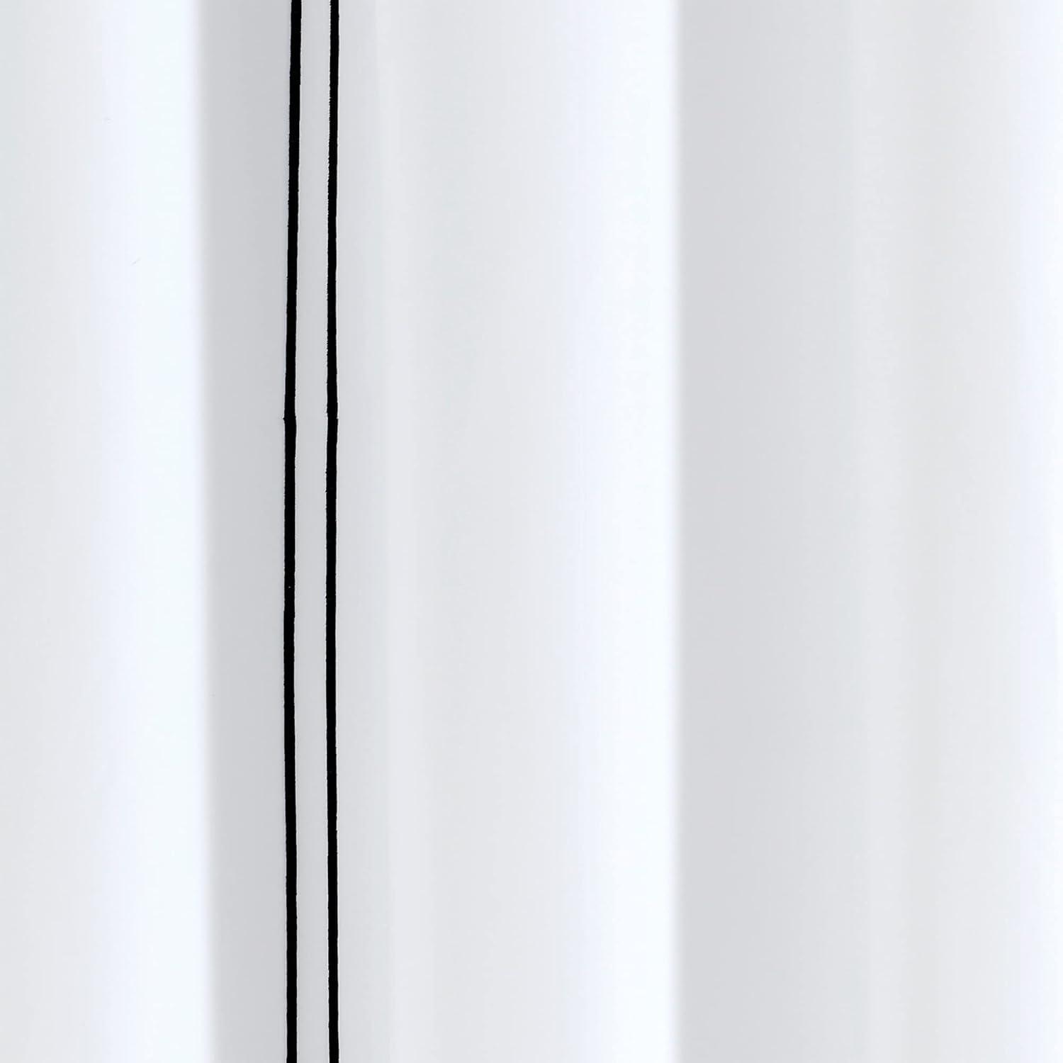 Hotel Collection Shower Curtain White/Black Single 72X72