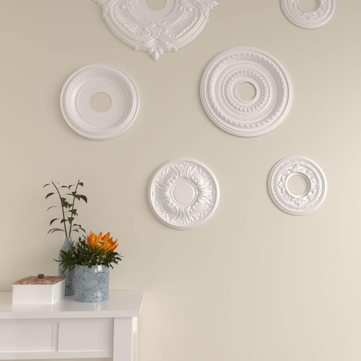 Primed Gray Urethane Wakefield Ceiling Medallion 11.75"