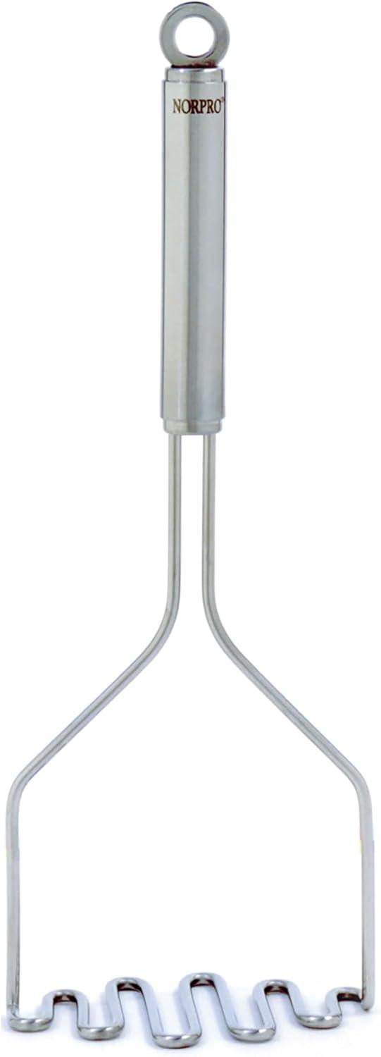 Stainless Steel 12" Potato Masher with Long Handle