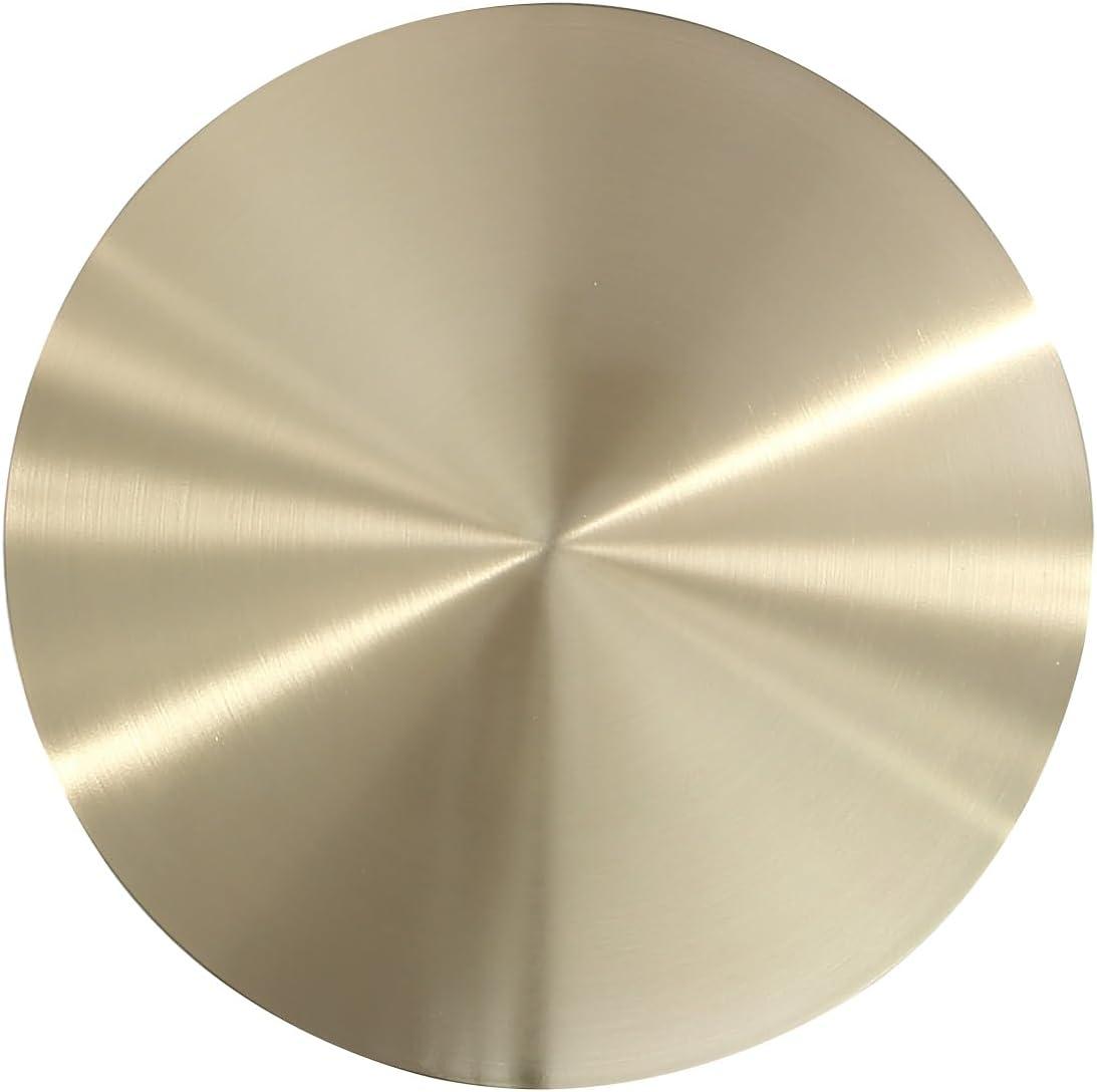 Manhattan Comfort 2pc Anderson Leatherette Upholstered Coffee Table and End Table with Metal Top Set Green: Gold Finish, No Assembly Required