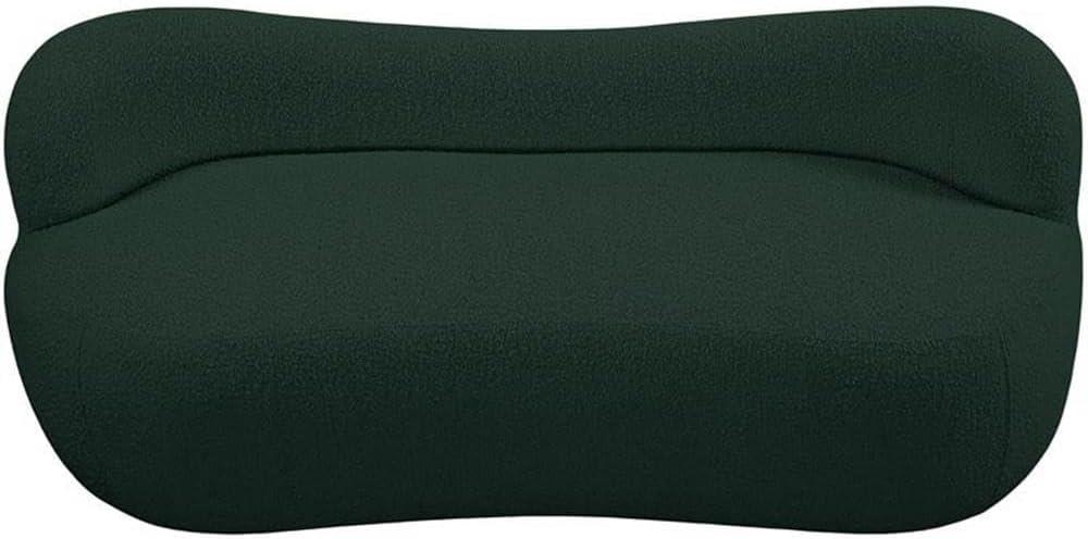 Meridian Furniture Flair Green Boucle Fabric Bench