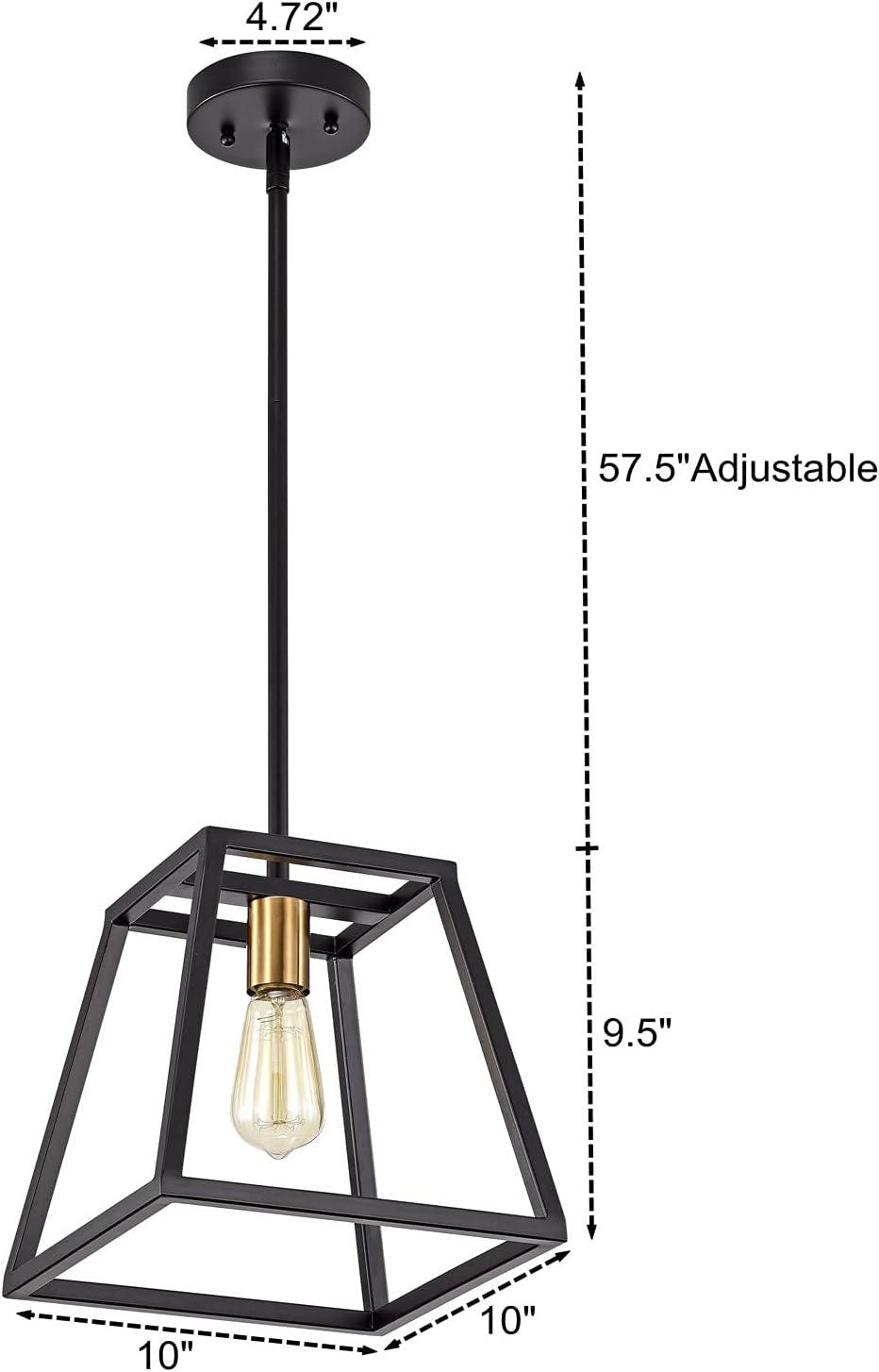 Progress Lighting Briarwood 5-Light Linear Chandelier, Antique Bronze, Faux-Painted Wood Enclosure