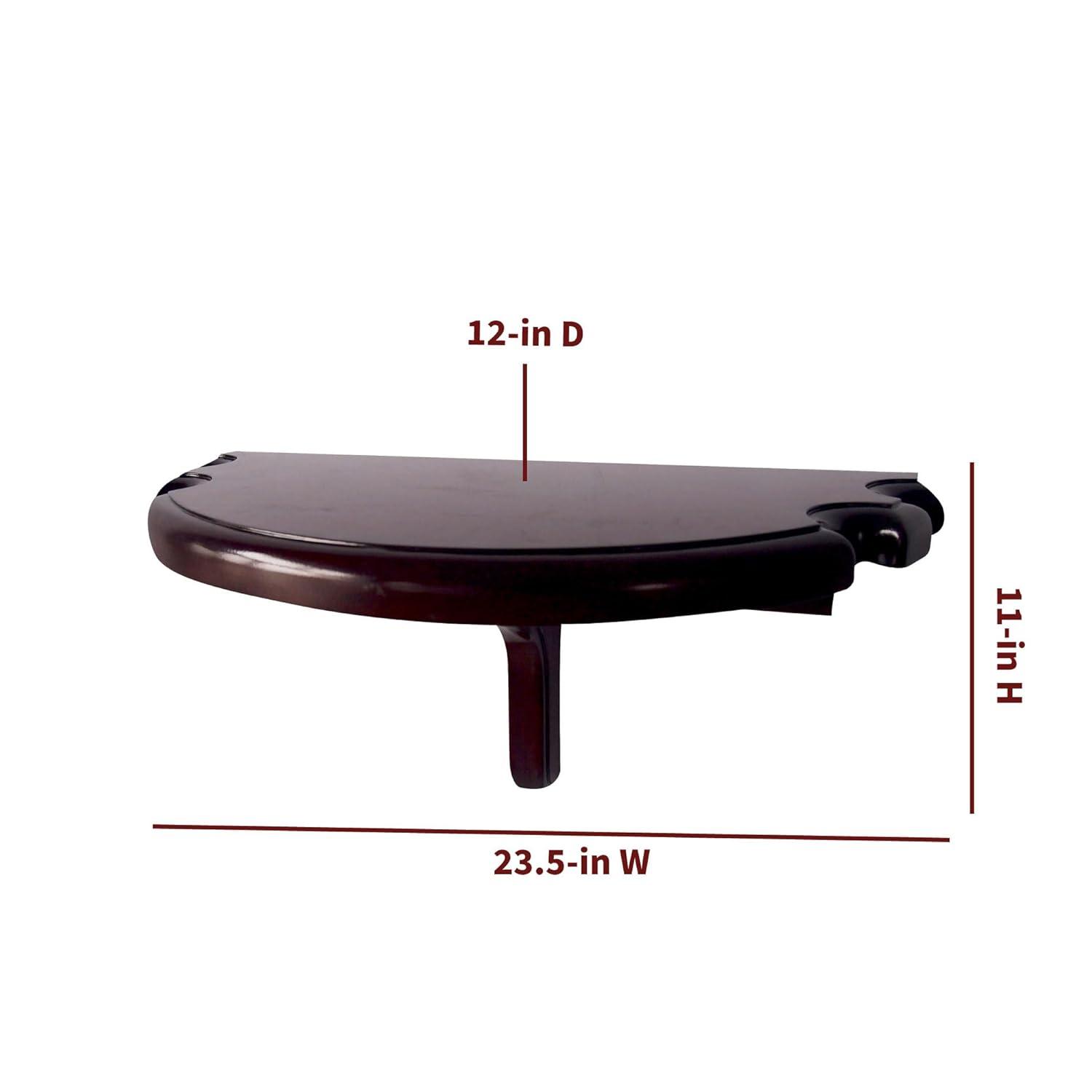 Hathaway Games Premium Half Moon Pool Cue Wall Shelf