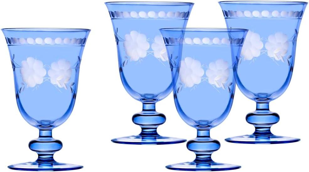 Celosia Baby Blue Goblet 10 oz (Set of 4)