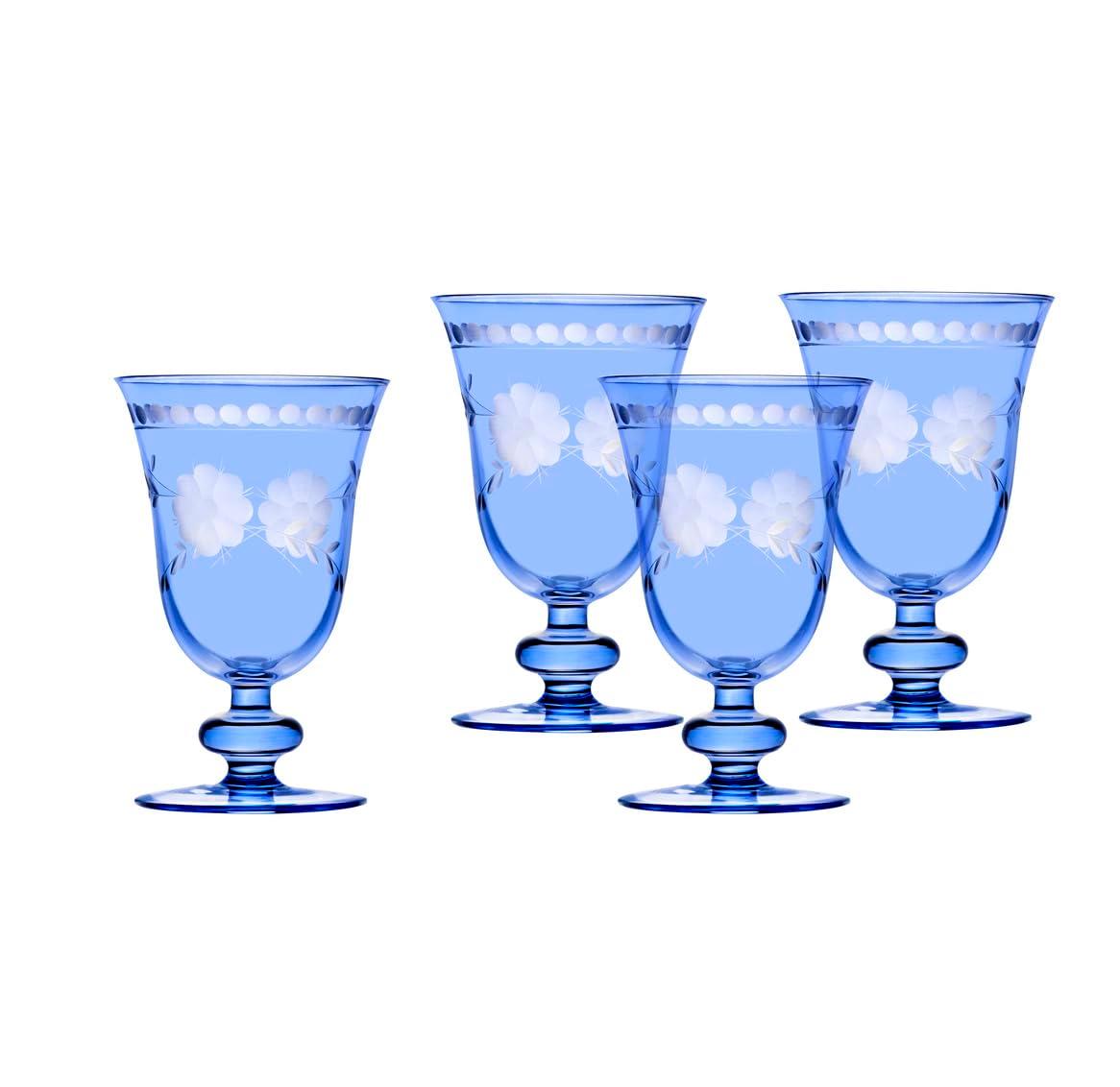 Celosia Baby Blue Goblet 10 oz (Set of 4)