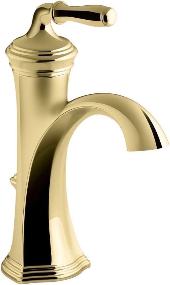 Kohler Devonshire® Single-Handle Bathroom Sink Faucet with Drain Assembly, 1.2 GPM K-193-4-PB