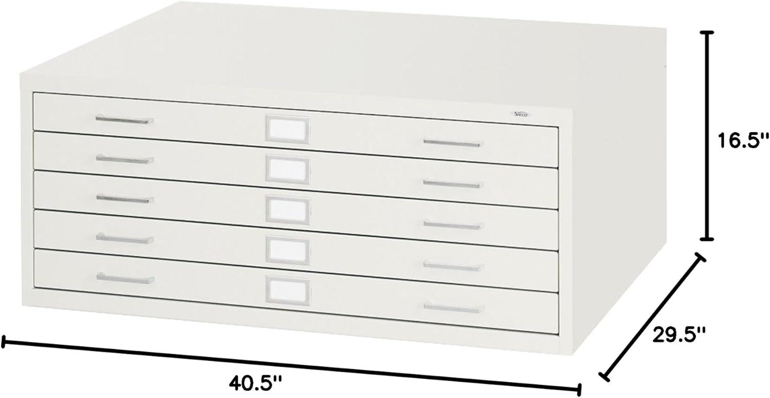 Five-Drawer Flat File Filing Cabinet