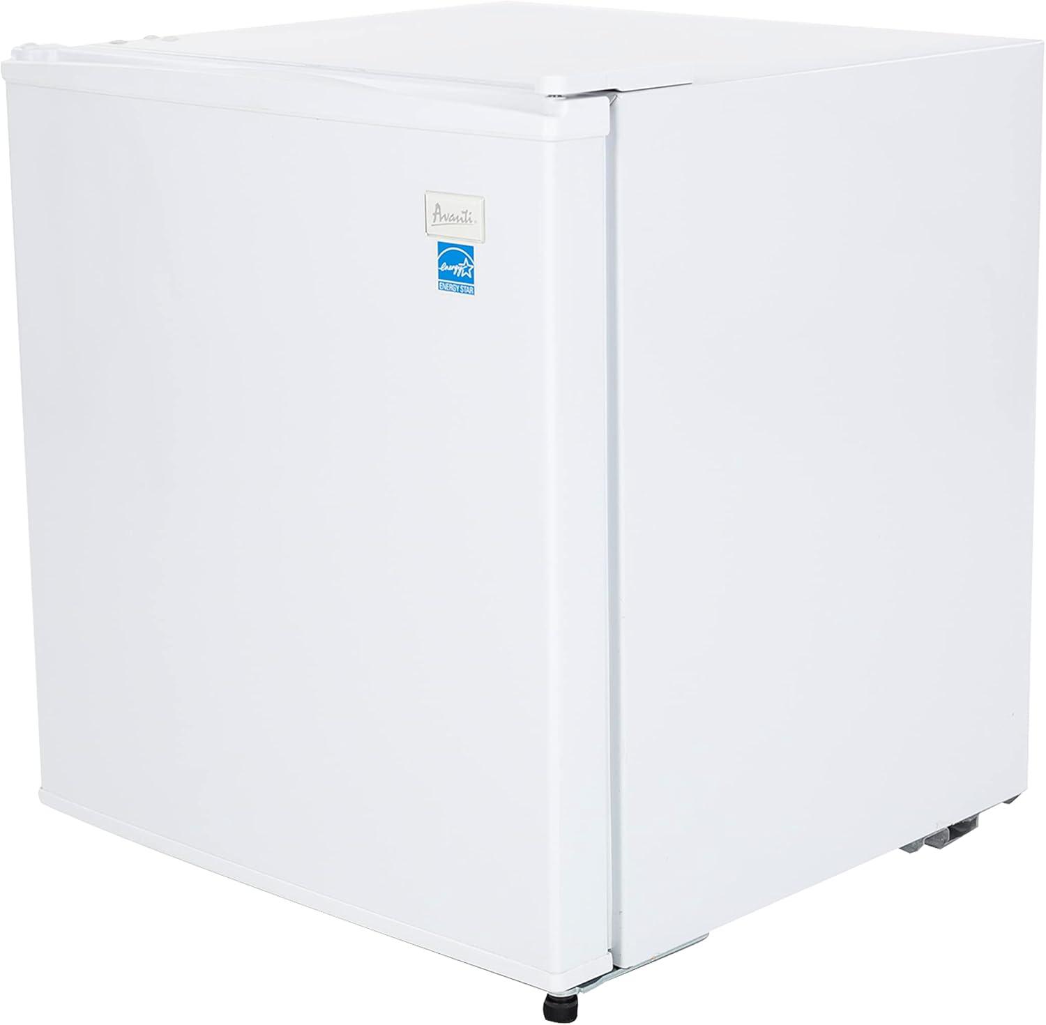 Avanti AR17T0WIS Refrigerator - 1.70 ft³ - Reversible - 1.70 ft³ Net Refrigerator Capacity - White