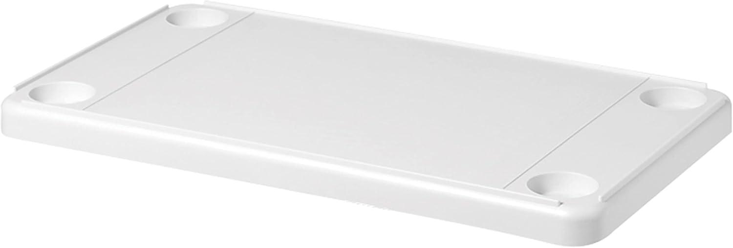 Ivory High-Impact Plastic Rectangular Table Top, 16"D x 28"W