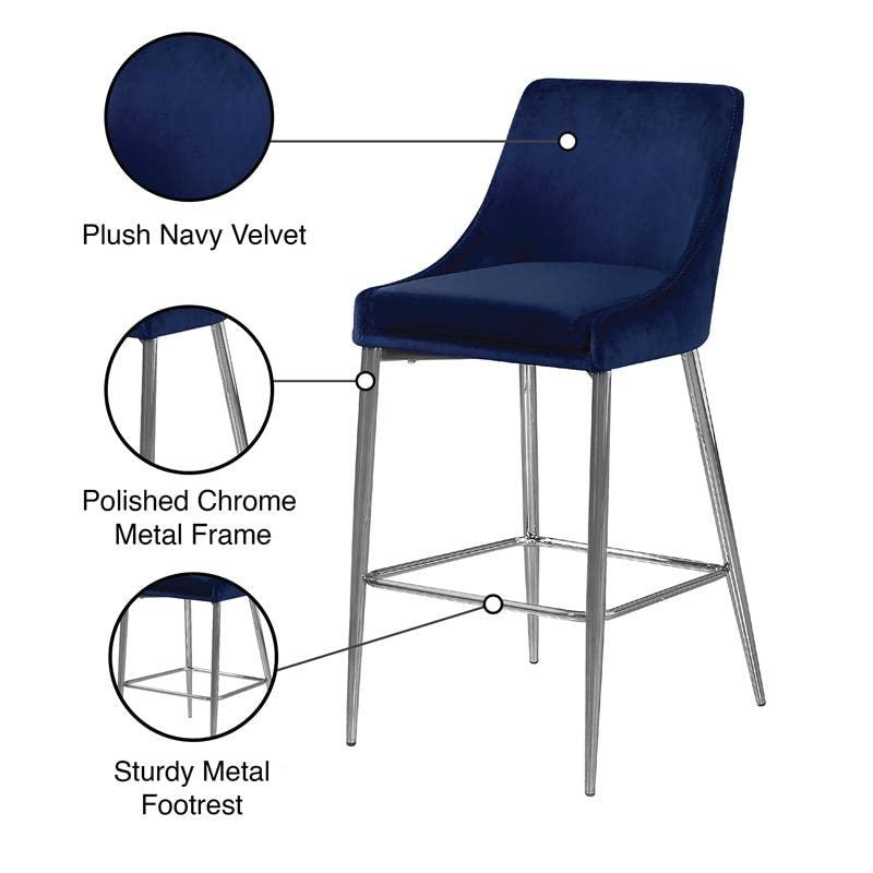 Ellenberger Upholstered Counter Stool with Metal Frame
