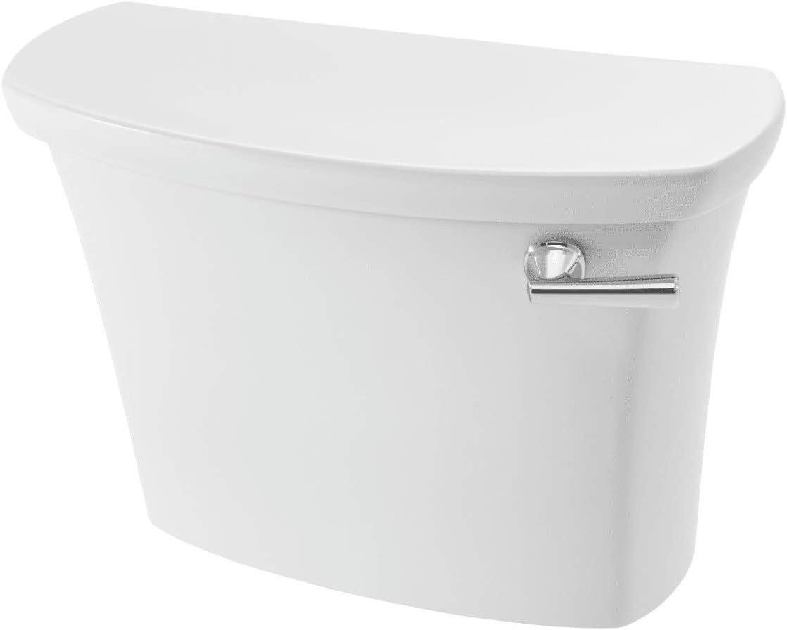 White Vitreous China Dual Flush Toilet Tank