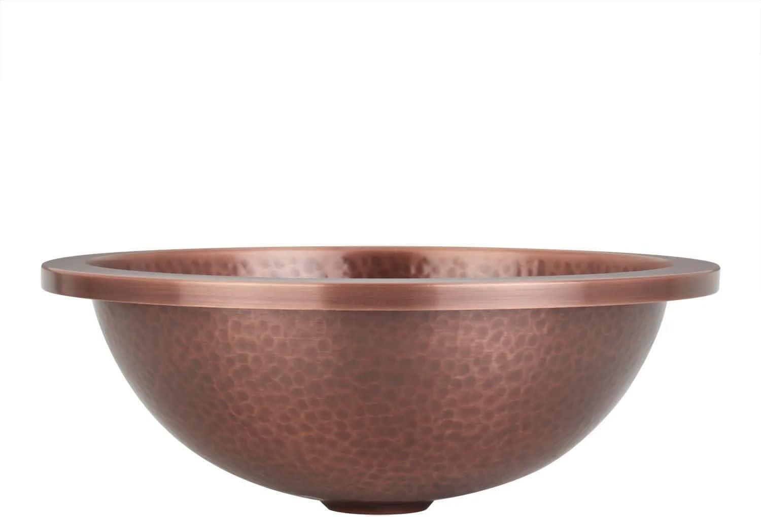 Rozel 14" Hammered Copper Drop-In/Undermount Sink