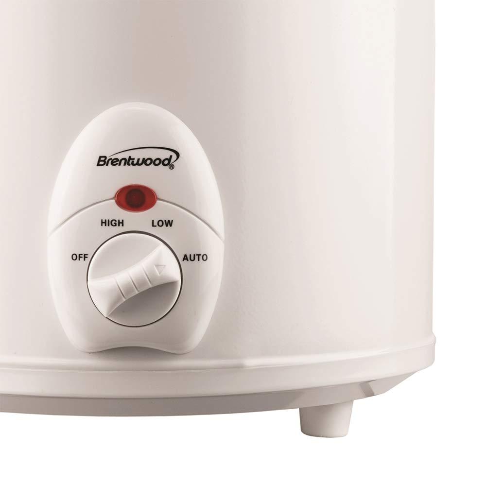 Brentwood SC-135W Kitchen 3 Quart Slow Cooker with Multiple Heat Settings, White