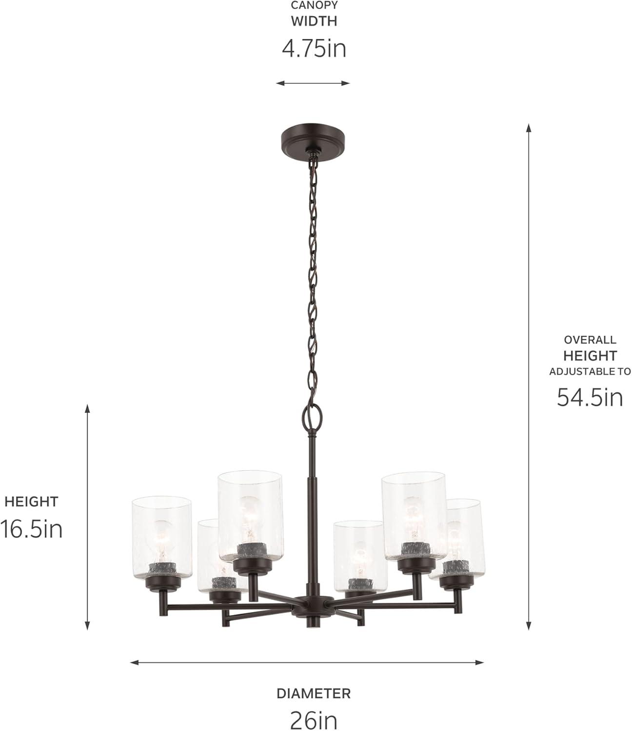 Kichler Lighting Winslow 6 - Light Chandelier in  Bronze