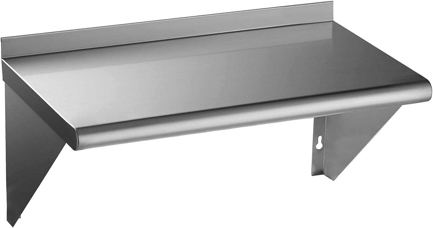 GRIDMANN NSF Stainless Steel Wall-Mount Shelf by Latitude Run
