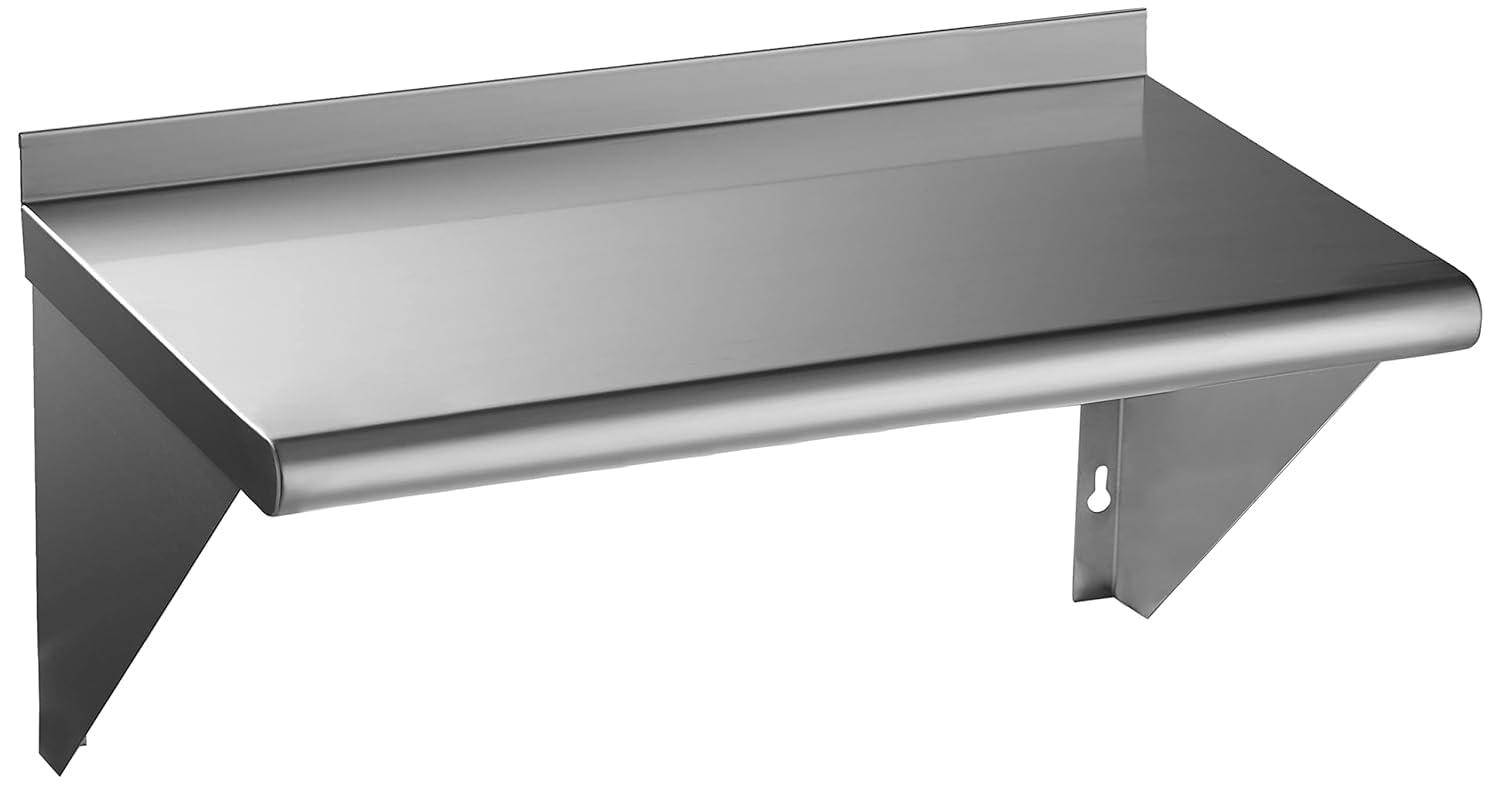 GRIDMANN NSF Stainless Steel Wall-Mount Shelf by Latitude Run