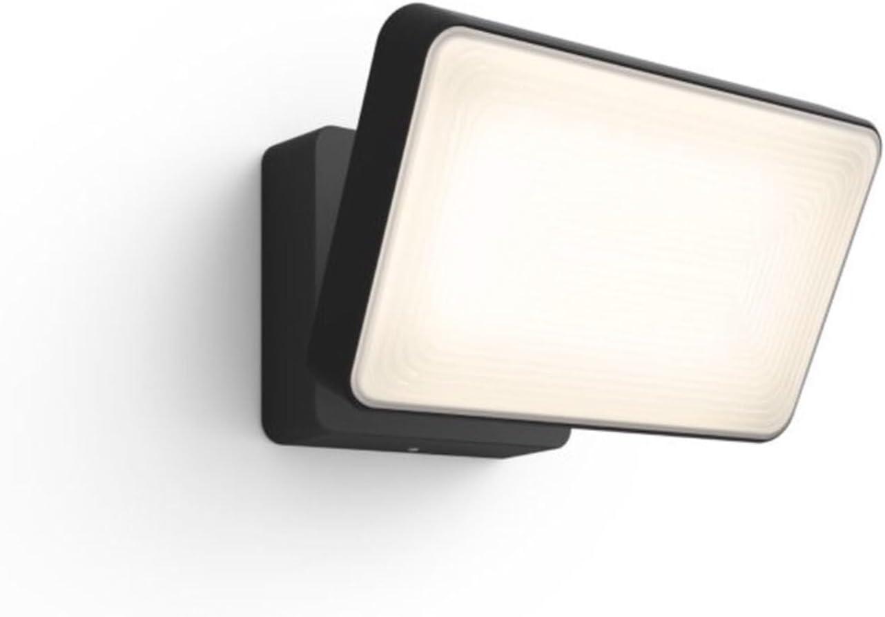 Philips Hue White Welcome LED Floodlight: Outdoor Wall Light, Automatic, 2300 Lumens, App-Controlled, All-Weather Design