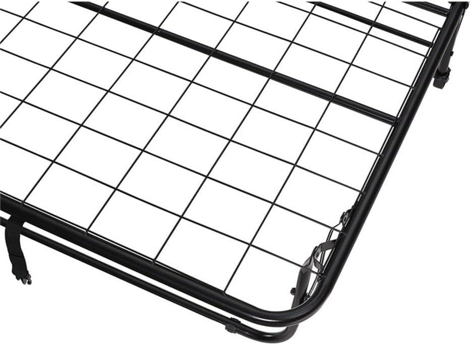 DHP Levy Folding Guest Bed with Metal Frame & 4 Inch Mattress, Twin, Black