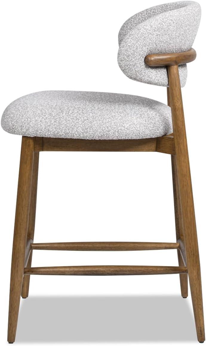 Jennifer Taylor Home Locke 26.5" Modern Upholstered Counter Stool with Wood Frame