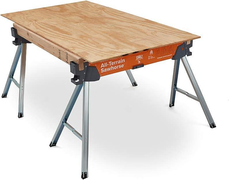 31.5 in. H Steel All Terrain Sawhorse (2-Pack)