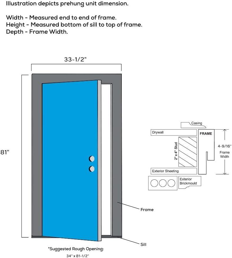 MMI DOOR Clear Glass 80'' Paneled Fiberglass Front Entry Doors