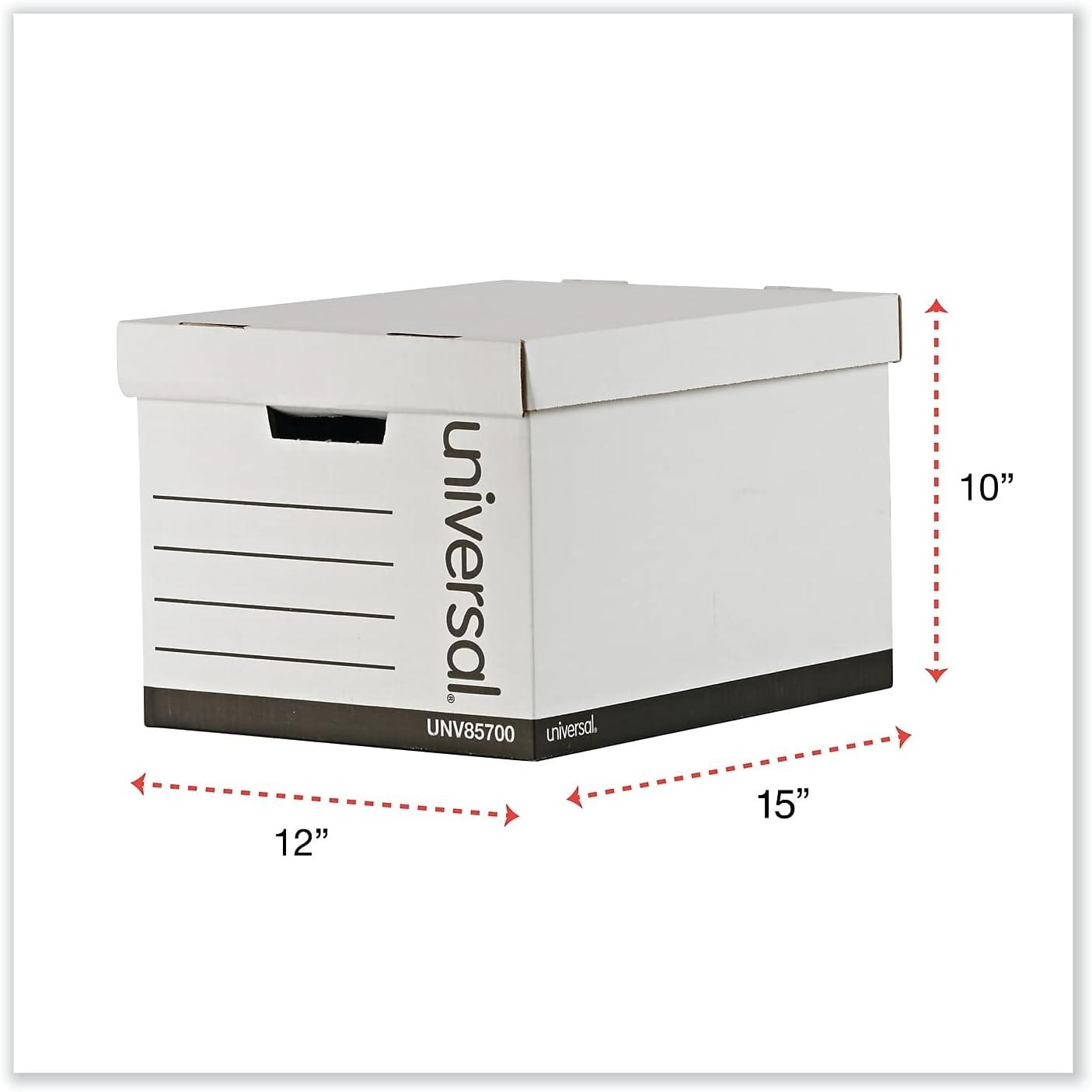 Extra-Strength Storage Box with Lid, 12/Carton