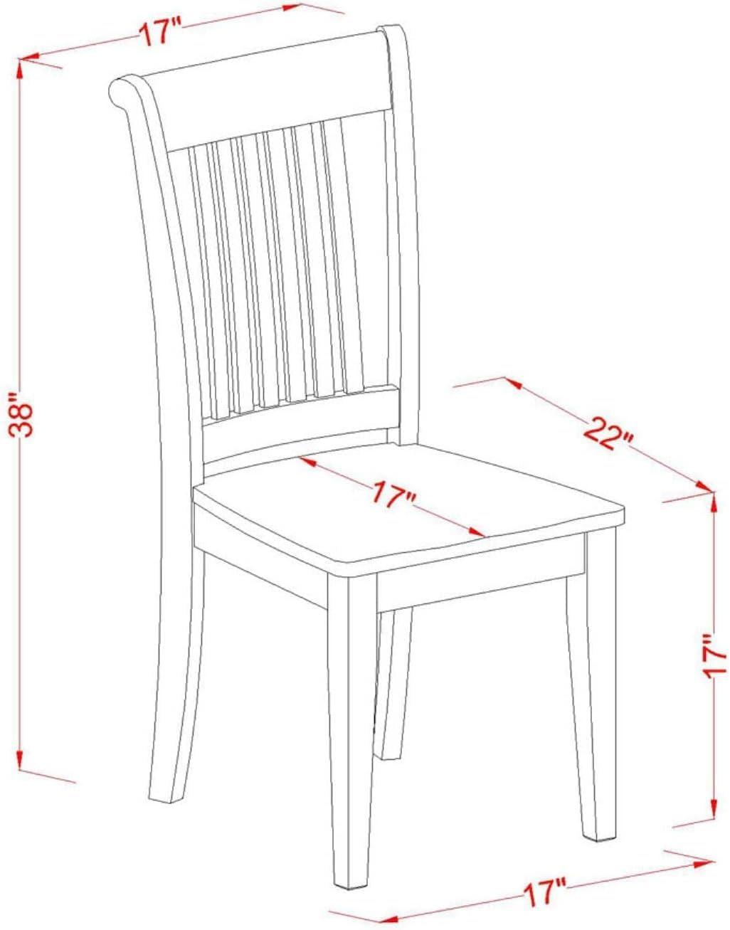 Modern and Comfortable Solid Wood Dining Chairs - Set of 2, Customizable Seats, High-Quality Asian Wood, Sleek Design, Durable and Stable - Perfect for Stylish Dining Experience
