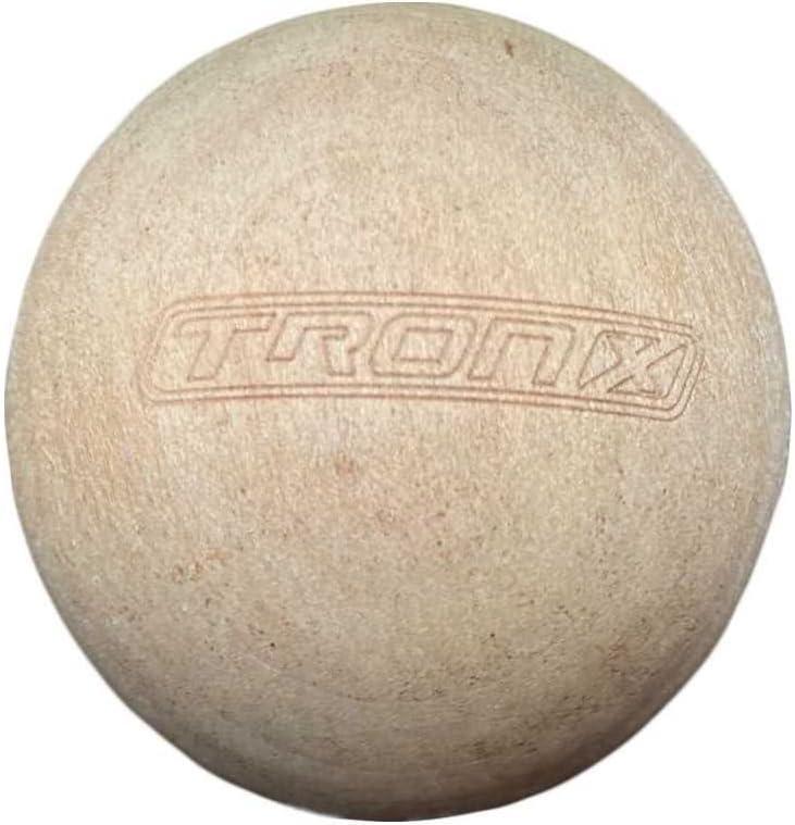 TronX Wood Stickhandling Training Hockey Balls 12-Pack | 2-Inch Diameter | Training Equipment for Floor Dribbling Skills, Dekes & Ball Handling Drills | Swedish Balls