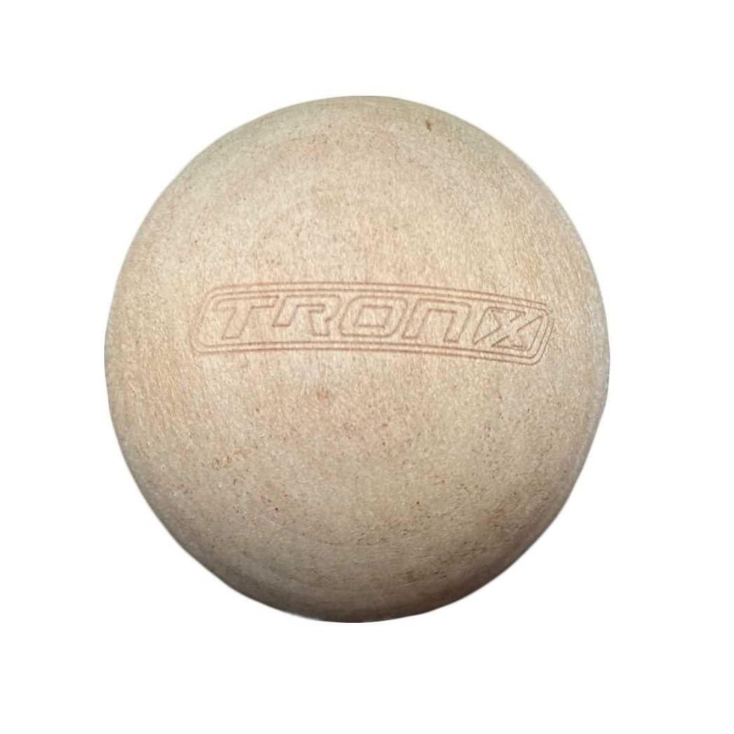 TronX Wood Stickhandling Training Hockey Balls 12-Pack | 2-Inch Diameter | Training Equipment for Floor Dribbling Skills, Dekes & Ball Handling Drills | Swedish Balls
