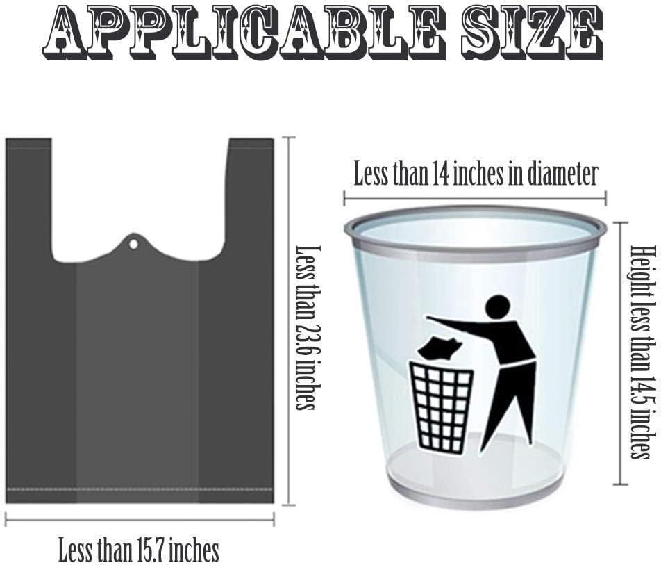 Small Trash Bags,5 Rolls 46x60 Cm 100 PCS 4 Gallon Garbage Bags, For Kitchen Bathroom Bedroom Office Use