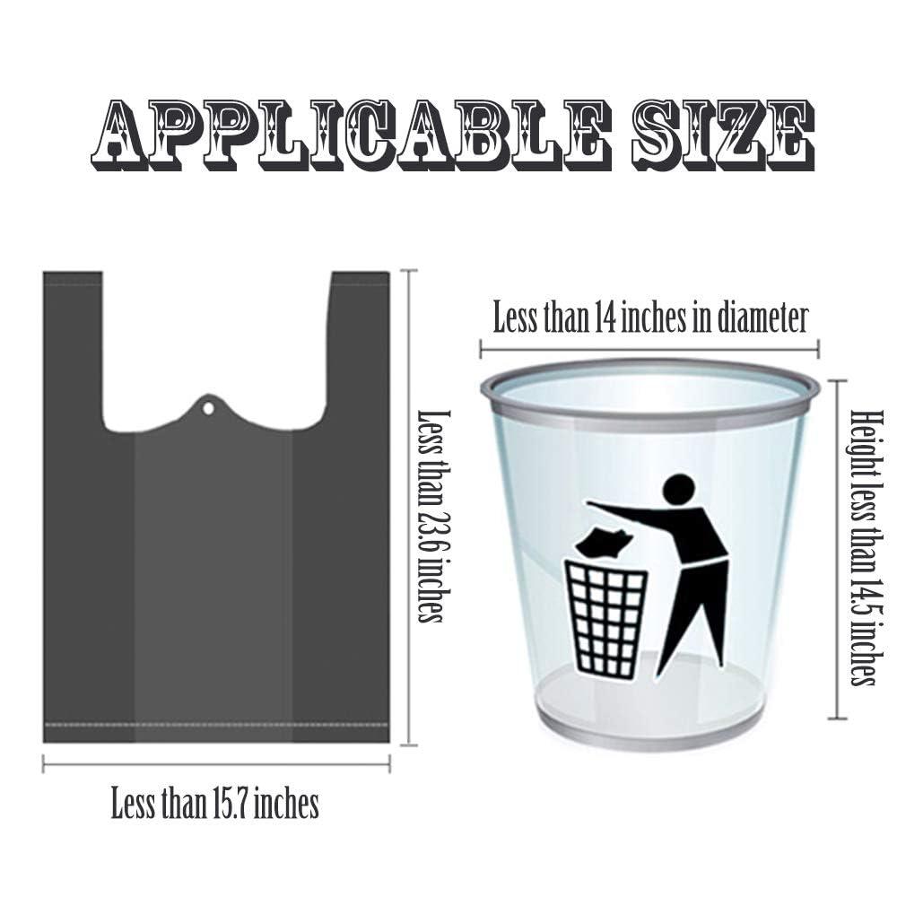 Small Trash Bags,5 Rolls 46x60 Cm 100 PCS 4 Gallon Garbage Bags, For Kitchen Bathroom Bedroom Office Use