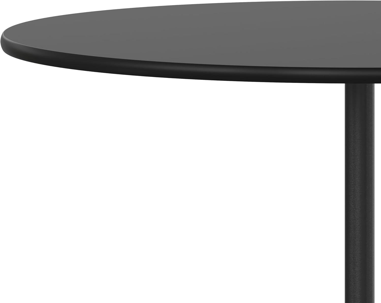 Flash Furniture Marrel Round Wood Cocktail Table with Columns by Flash Furniture