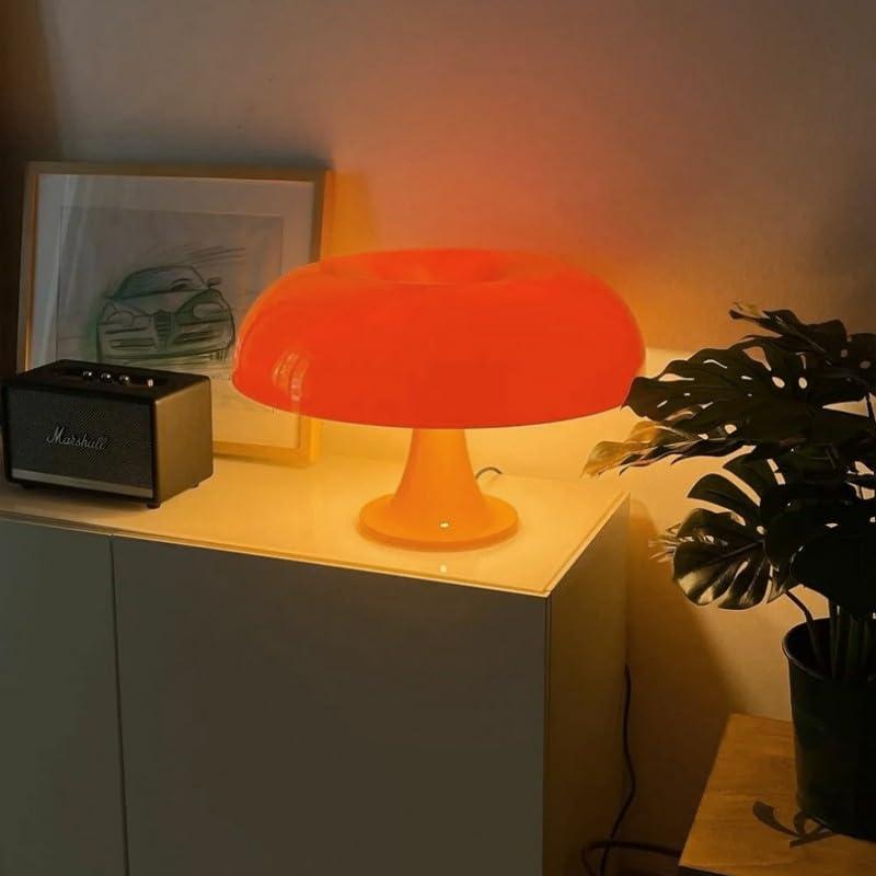 Virwir Mushroom Lamp Retro Vintage Table Lamp Elegant Aesthetic 20W Bedside Night Light for Women Kids Gifts