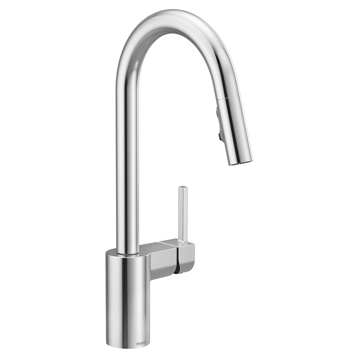 Moen Align One Handle Modern Kitchen Pulldown Faucet with Reflex and Power Clean Technology