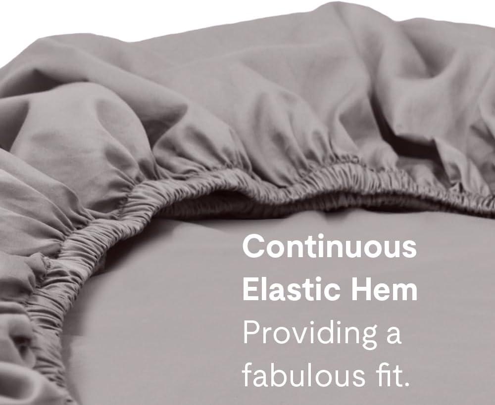 Jennifer Adams 400 Thread Count Cotton Sateen Sheet Sets (Queen, Graphite)