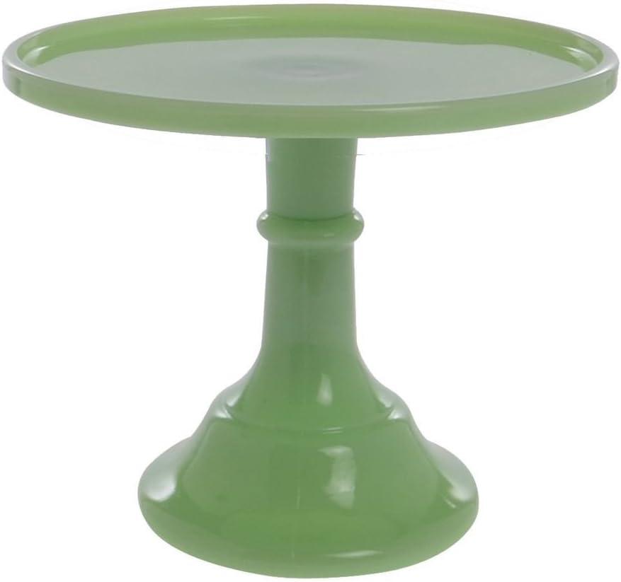 Jadeite 9" Glass Cake Stand - By Mosser Glass